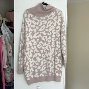 Lizard Thicket Leopard Print Sweater Dress